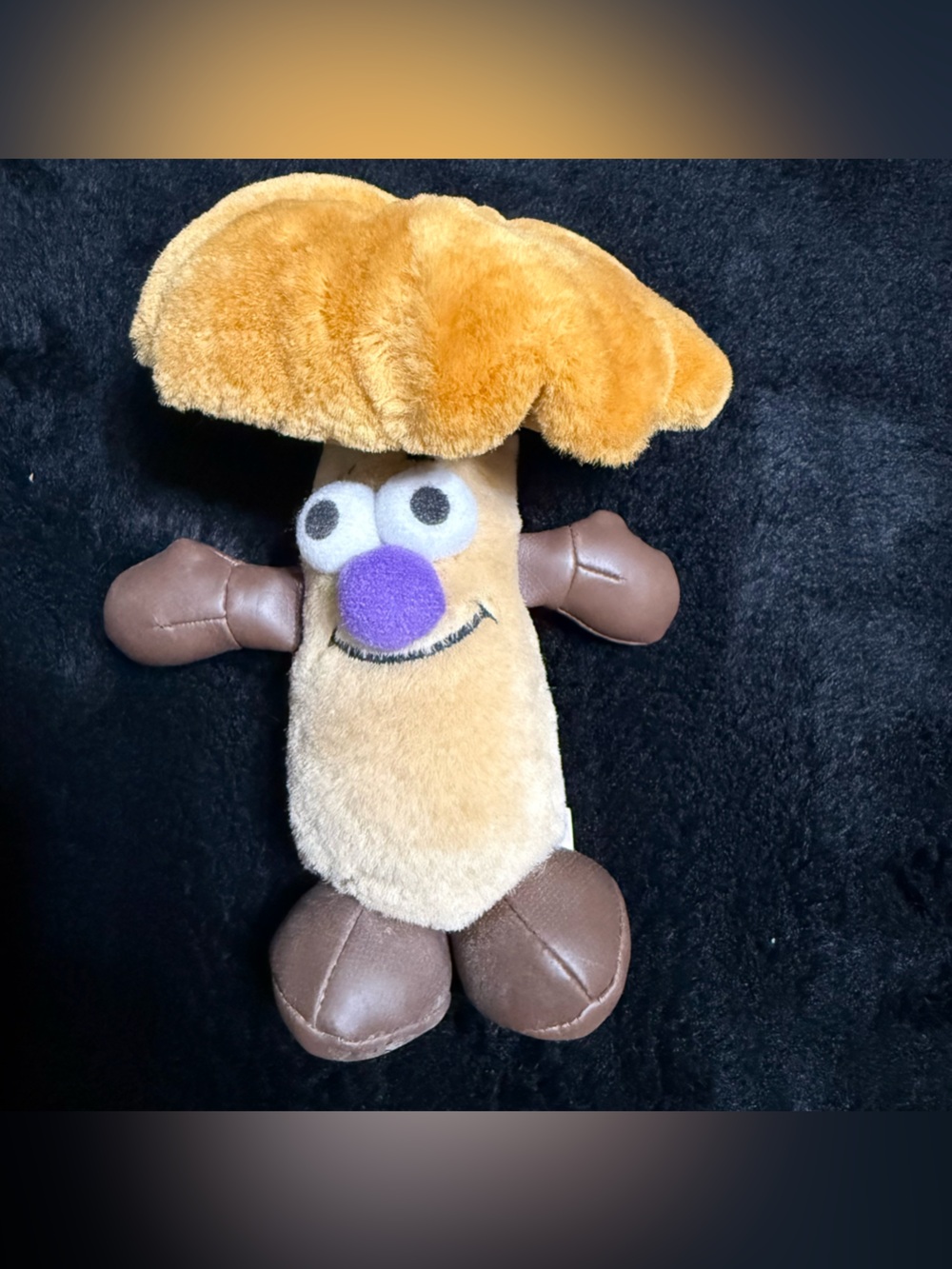 Vintage Toy Box Creations Moy Mushroom 1996 Vegetable Friends Plush